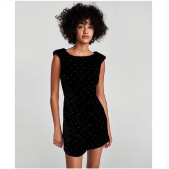 Zara Dresses & Skirts - ZARA black velvet sleeveless dress